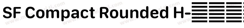 SF Compact Rounded H字体转换